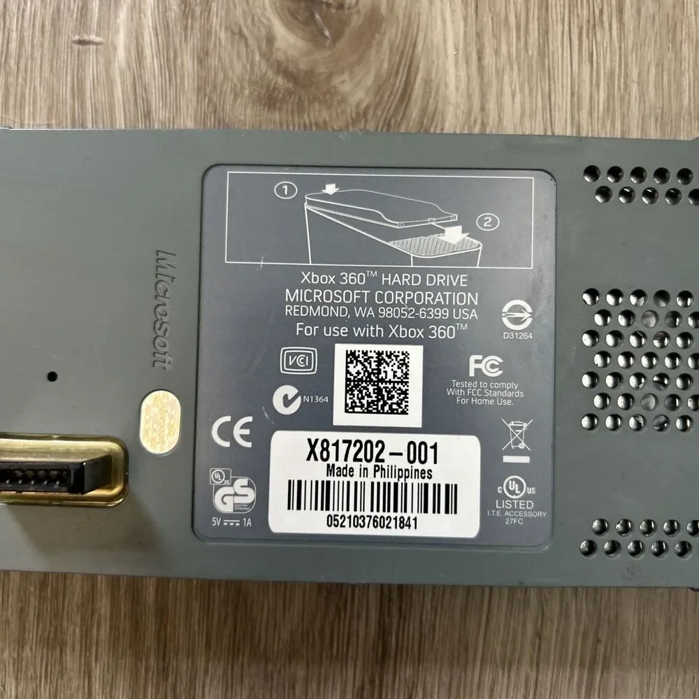 Microsoft Xbox 360 60GB Hard Drive HDD X817202-001 Genuine OEM Tested Works